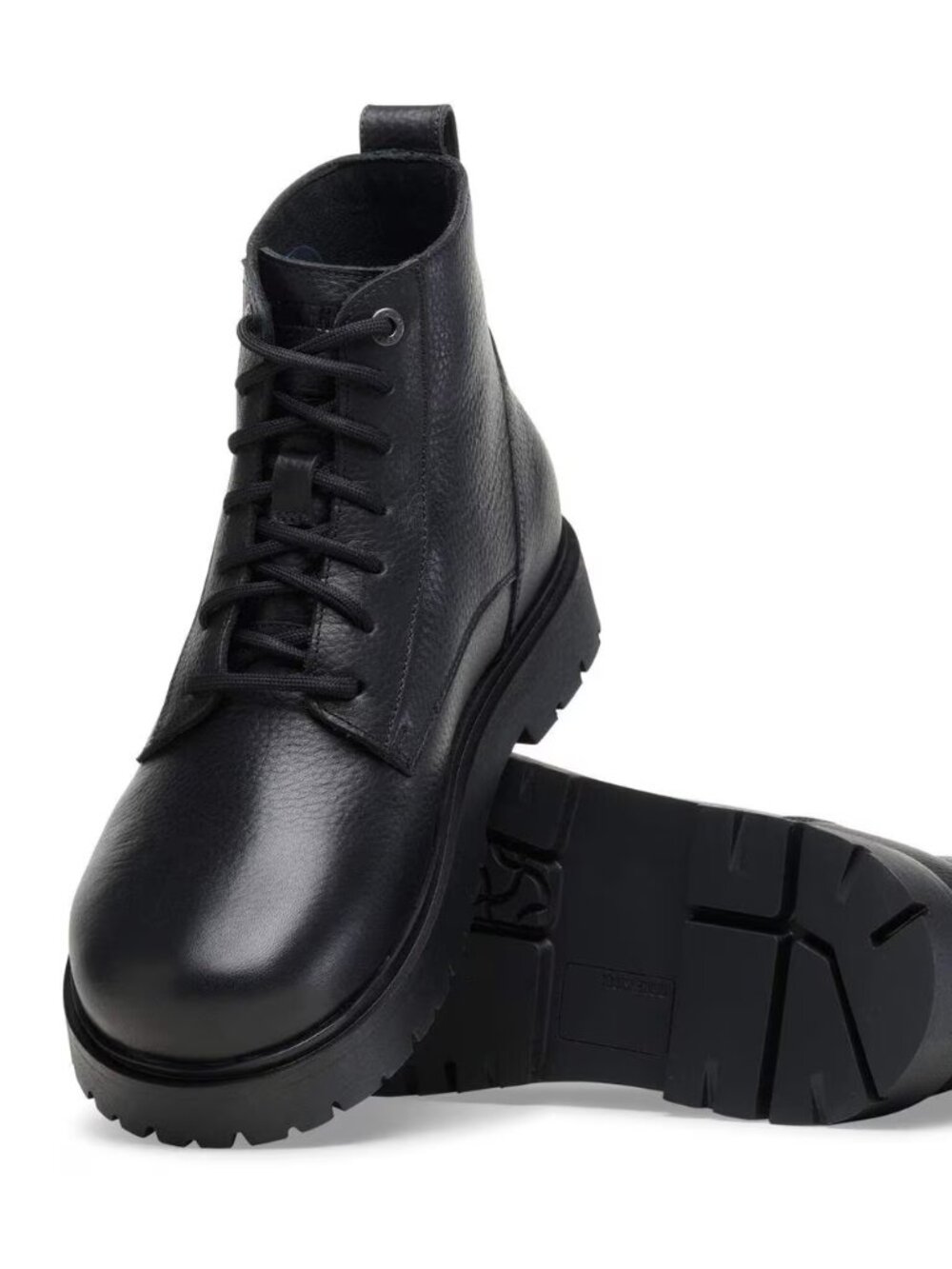 NEW Birkenstock Highwood Mid Lace-Up Black Leather Boots 42 R Mens 9 or women 11